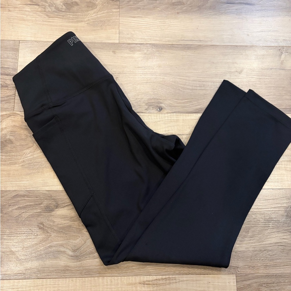 PINK Active Women's Black leggings w/ waist band & pockets Small